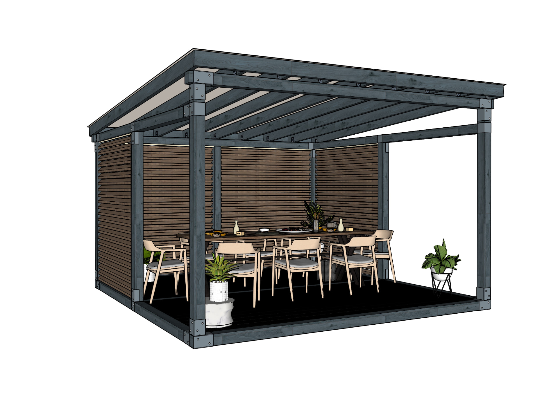 4x4 Forma Base, solid roof